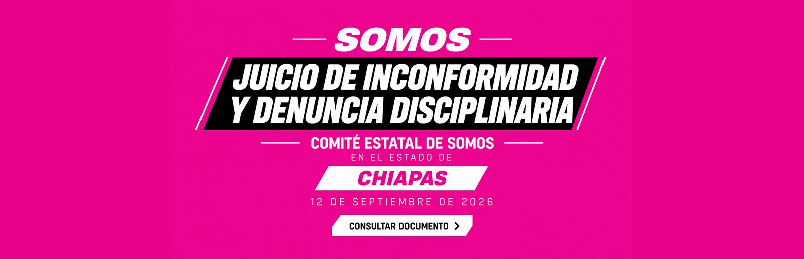 Juicio de Inconformidad y Denuncia Disciplinaria – SOMOS Chiapas